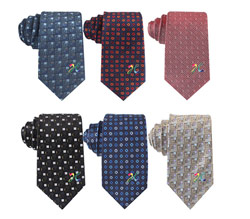 Silk enterprise business ties with logo