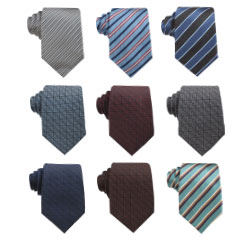 Cheap Customed Strip Fashion Style 100% Silk Woven Korea Necktie