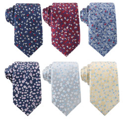 2019 OEM Service Jacquard Woven Mens Cheap Polyester Floral Neck Tie for Custom