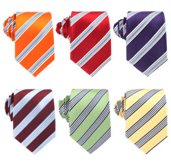 2019 Design Xiuhe Polyester Stripes Mens Neckties for Wholesale