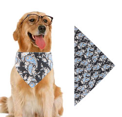 Wholesale Custom Print Logo Cotton Pet Dog Triangle Bandana Scarf