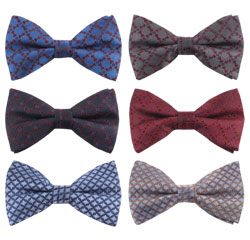 Factory Direct Wholesale Woven Clip Silk Bow Ties for Men