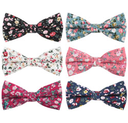 China Supplier Handmade Men's Tuxedo Cotton Red Floral Bow Ties Online