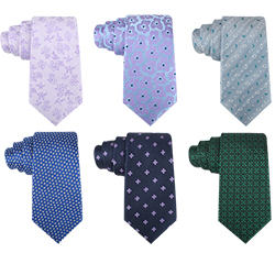 Necktie Factory Custom Fashion Silk Yarn-dyed Floral Ties For Men