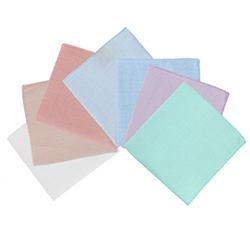 Factory Custom High Quality Solid Color Plain Mens Linen Pocket Square