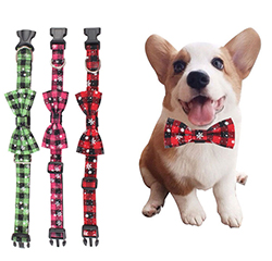 Newest Fashion Pet Accessories Custom Different Design Lovely Polyester Dog Collars Bow Tie