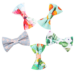 Custom Made Newest Fresh Style 100% Cotton Printed Kids Bow Ties